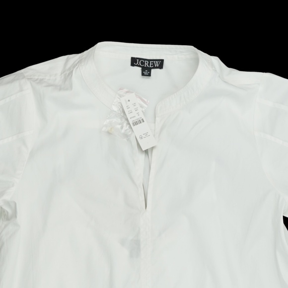 New JCREW Size M Delilah Dress in Cotton Poplin in White $148 CJ492 - Picture 7 of 8